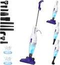 Corded Vacuum Cleaner, 15KPa Powerful Suction with 400W Motor, 12 in 1 Lightweight Bagless Stick Vac with Handheld, Ultra Quiet, for Hardwood Floor Carpet Car Pet Hair Car Pet Hair