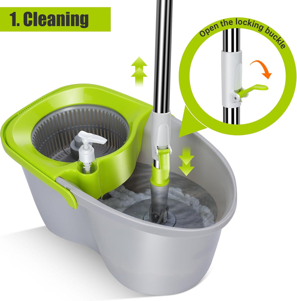 Mop and Bucket with Wringer Set