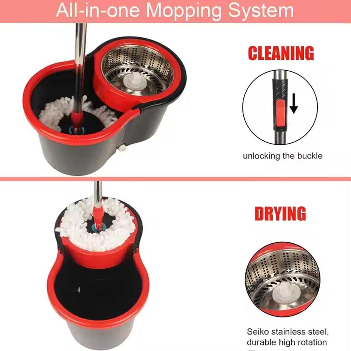 Easy Cleaning Mop and Bucket