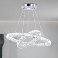 19.7-inch x 11.8-inch LED Modern Crystal Chandelier