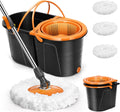 Spin Mop and Bucket with Wringer Set