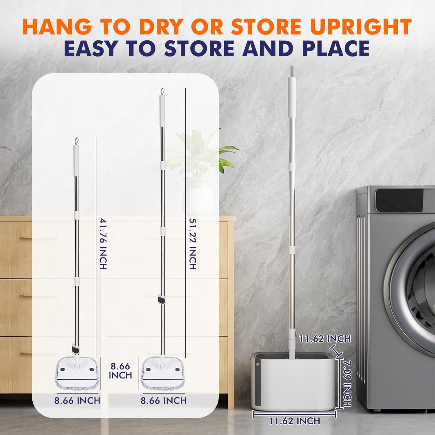 Upgraded Spin Mop and Bucket Set